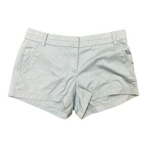 J. Crew Black Label Chino Shorts Sea foam Green Sz 6 Classic Preppy Polished